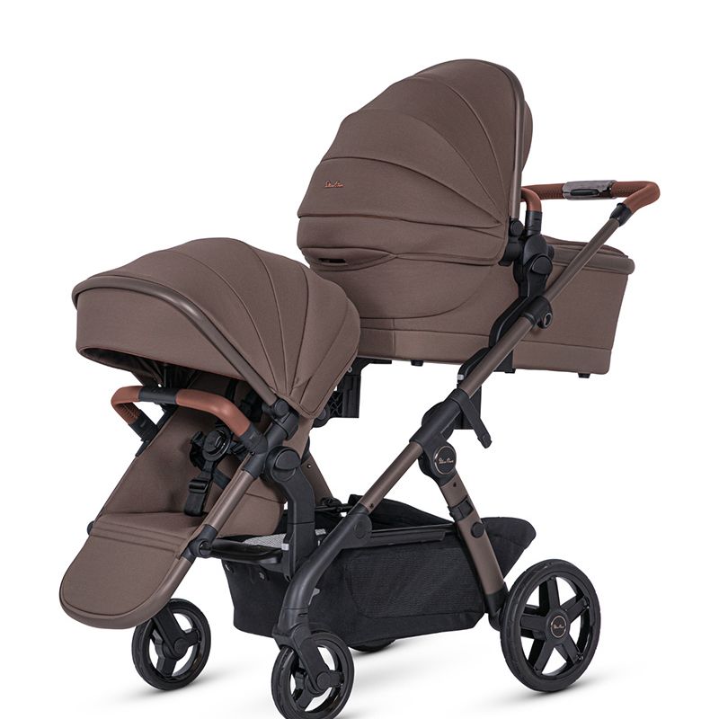 Silver Cross Triple Stroller Brown