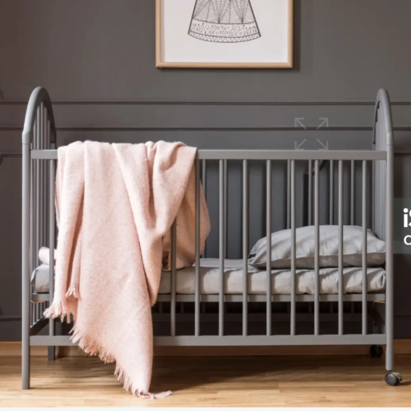 Cudly Masha Cot With Mattress - Grey